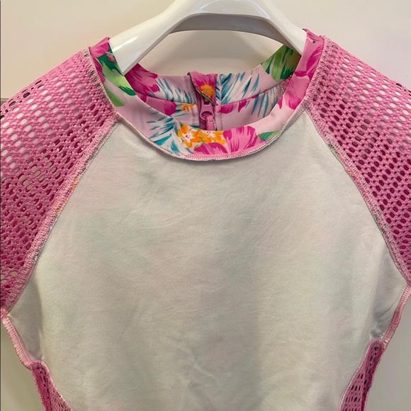 Art Class Pink and Green One Piece Swimwear EC XL 14 - Picture 15 of 15